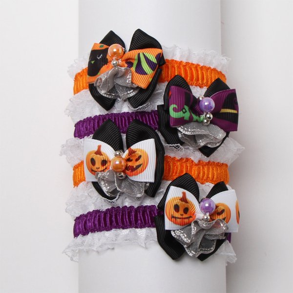 画像1: 8342　ハロウィンチョーカー１０本　　（結ぶ） (1)