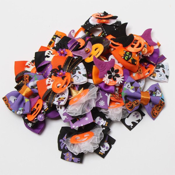 画像1: 8302　ハロウィン　大アソートリボン　２４入 (1)