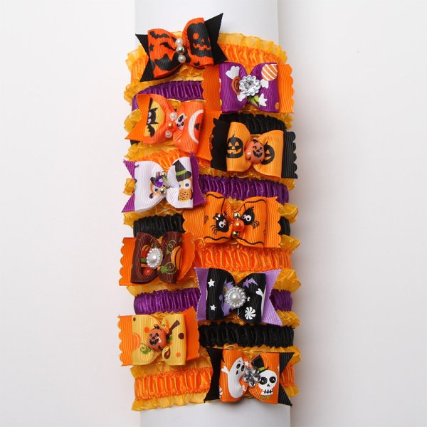 画像1: 8341　ハロウィンチョーカー　１０本　（結ぶ） (1)